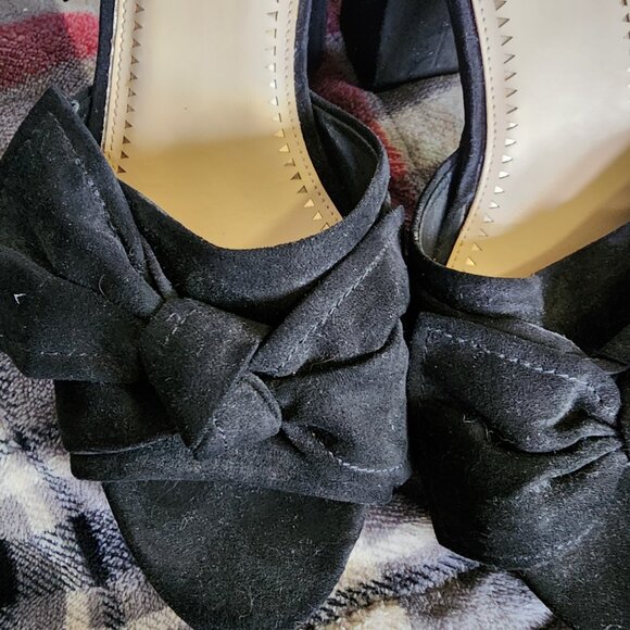 Circus Black Velvet Platform Heels - Picture 5 of 6